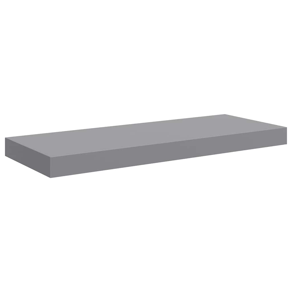 Schweberegale 4 Stk. Grau 60x23,5x3,8cm MDF