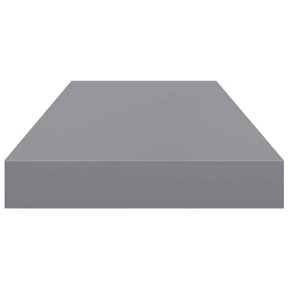 Schweberegale 4 Stk. Grau 60x23,5x3,8cm MDF