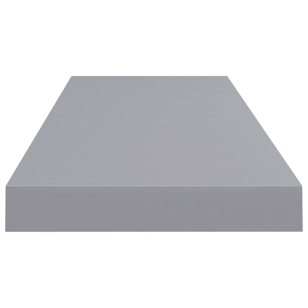 Floating shelves 4 pcs. Grey 80x23.5x3.8 cm MDF