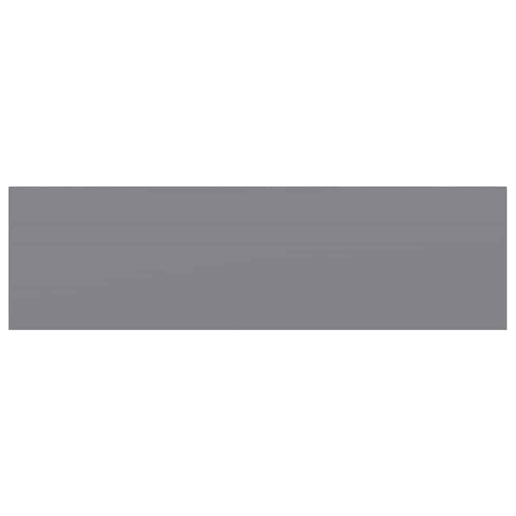 Schweberegale 4 Stk. Grau 80x23,5x3,8 cm MDF