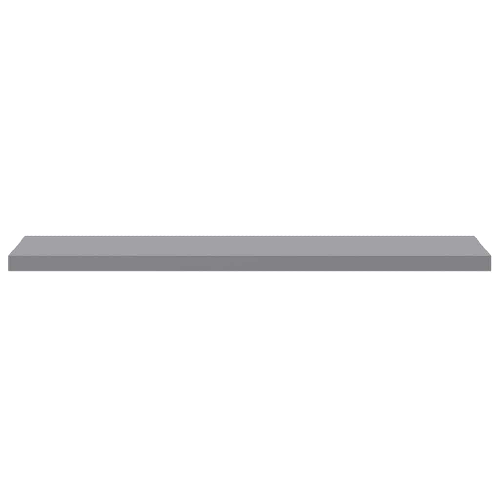 Schwebendes Wandregal Grau 120x23,5x3,8 cm MDF