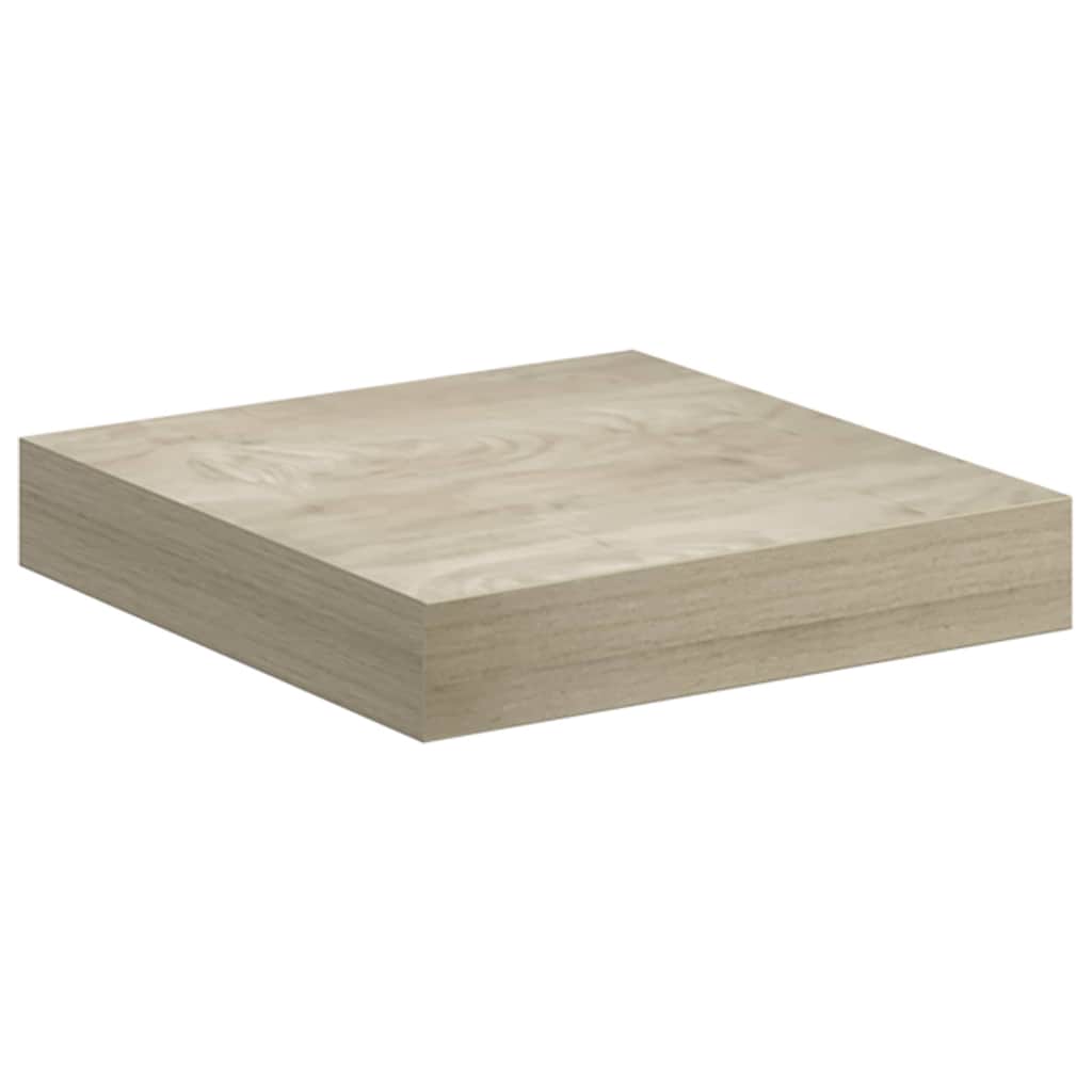 Schwebendes Wandregal Eichefarben 23x23,5x3,8 cm MDF