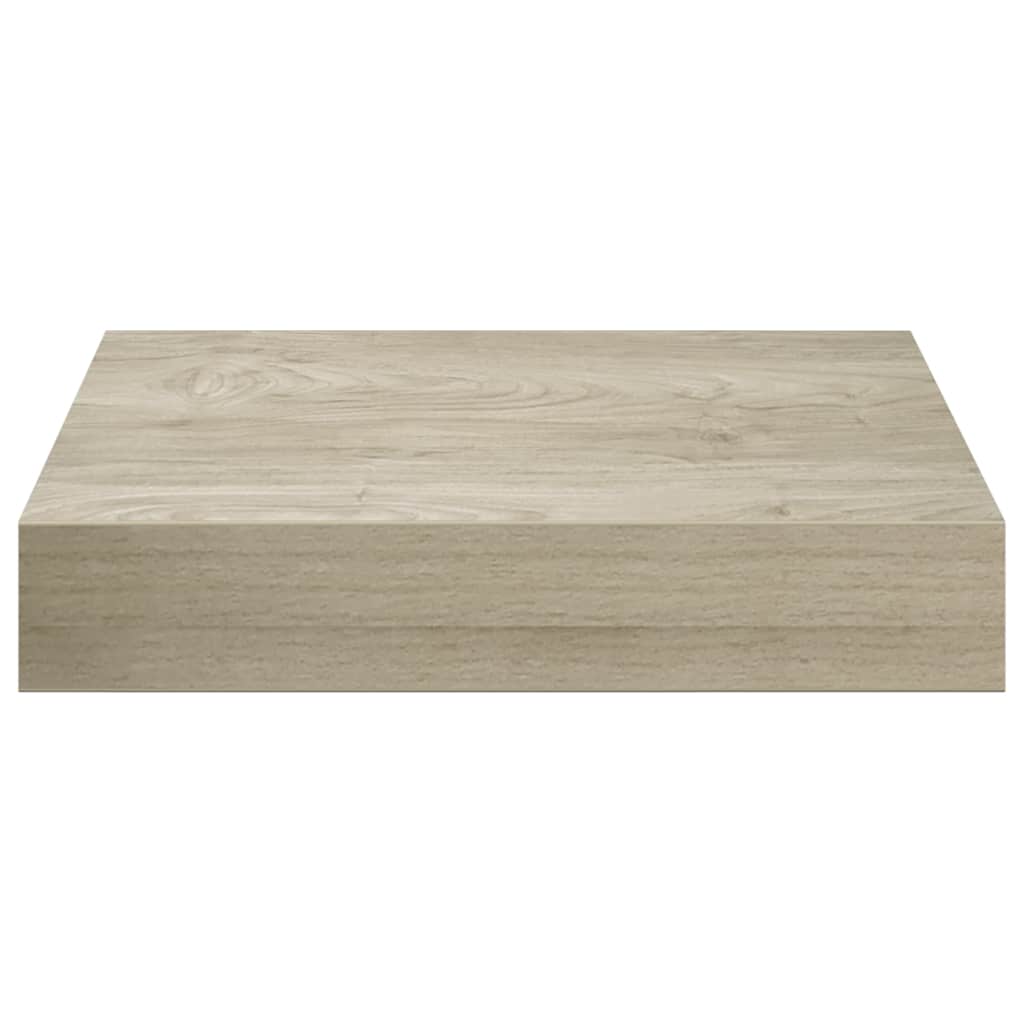 Schwebendes Wandregal Eichefarben 23x23,5x3,8 cm MDF