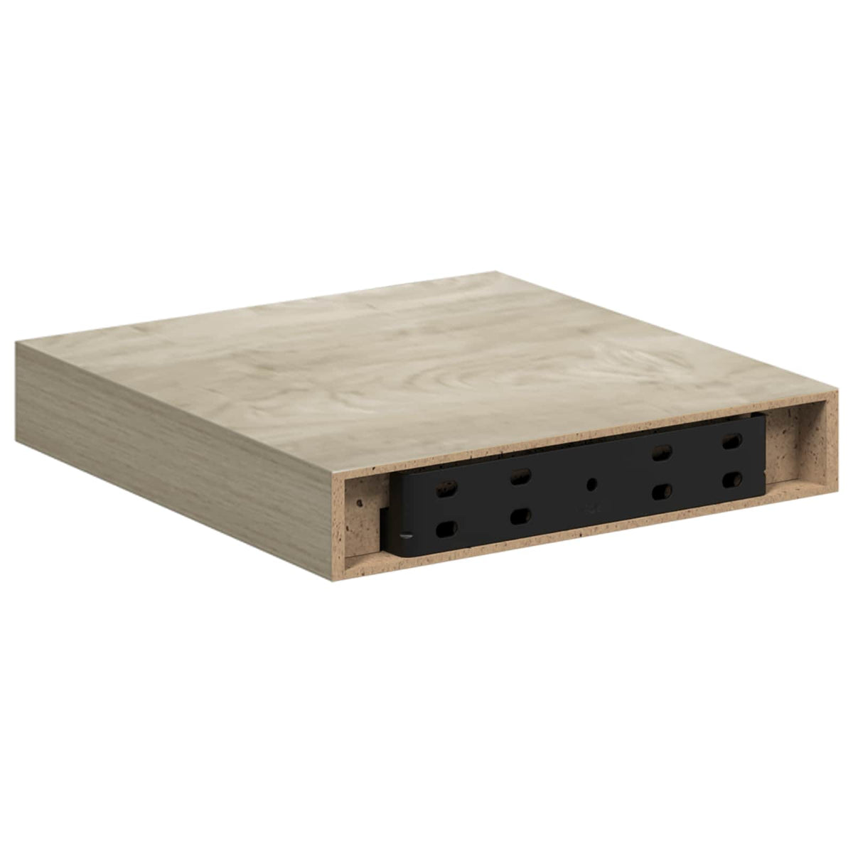 Schwebendes Wandregal Eichefarben 23x23,5x3,8 cm MDF