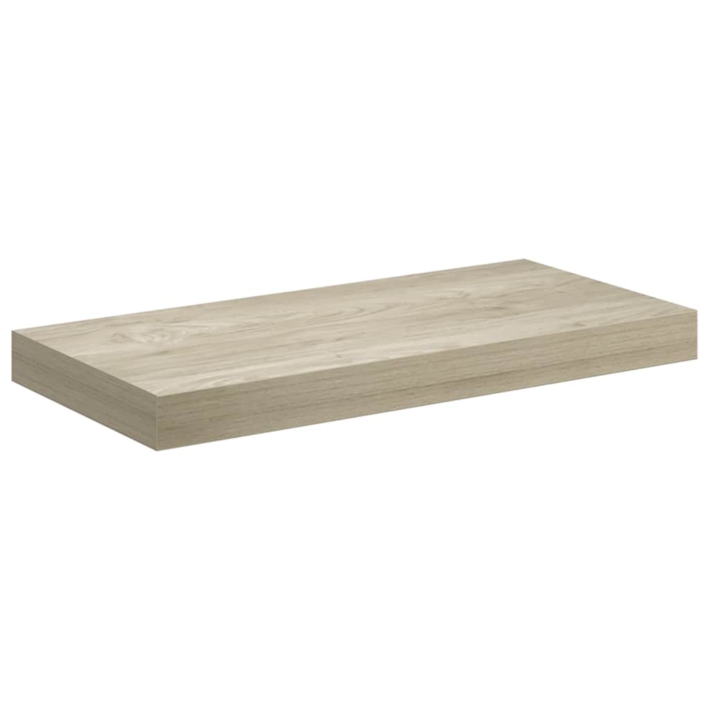 Schwebendes Wandregal Eichefarben 50x23,5x3,8 cm MDF