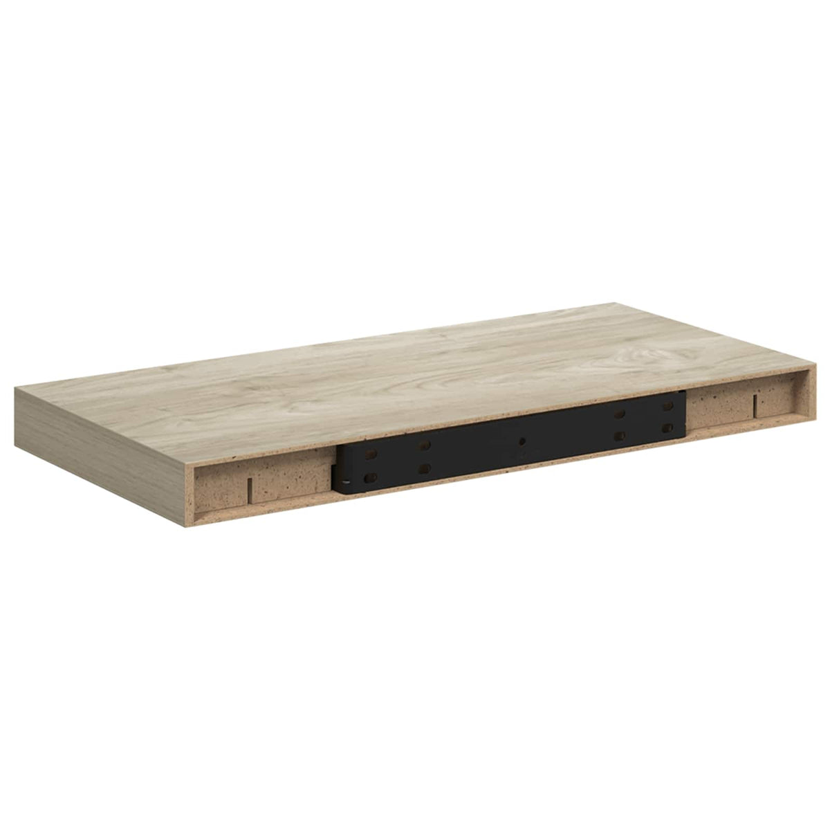 Schwebendes Wandregal Eichefarben 50x23,5x3,8 cm MDF
