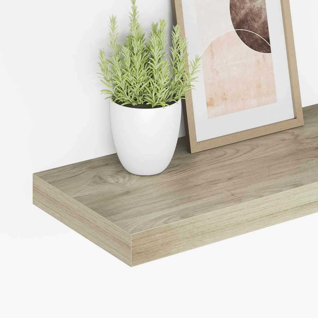 Schwebende Wandregale 4 Stk. Eichefarben 50x23x3,8cm MDF