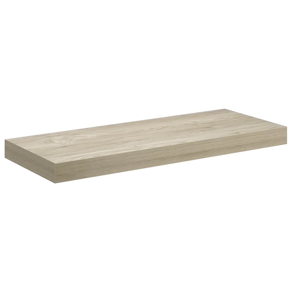 Schwebendes Wandregal Eichefarben 60x23,5x3,8 cm MDF