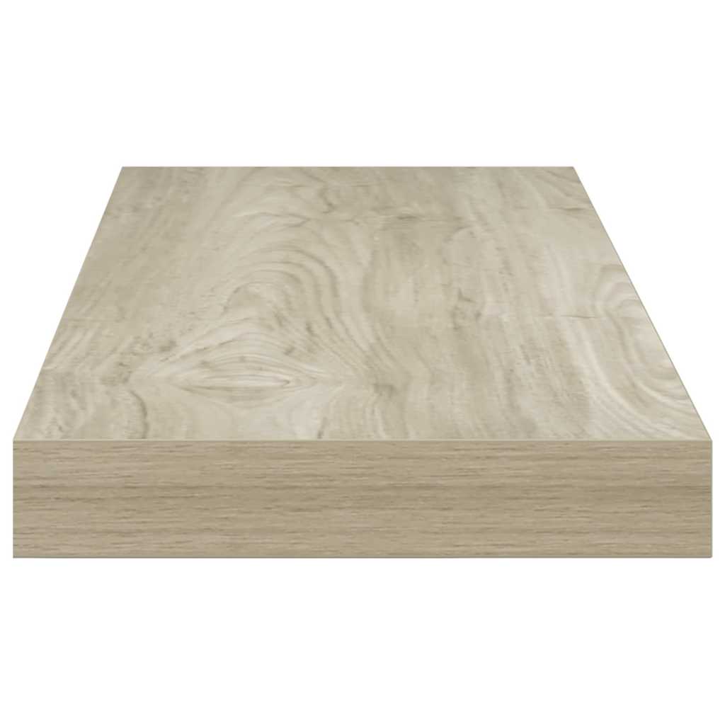 Schwebendes Wandregal Eichefarben 60x23,5x3,8 cm MDF