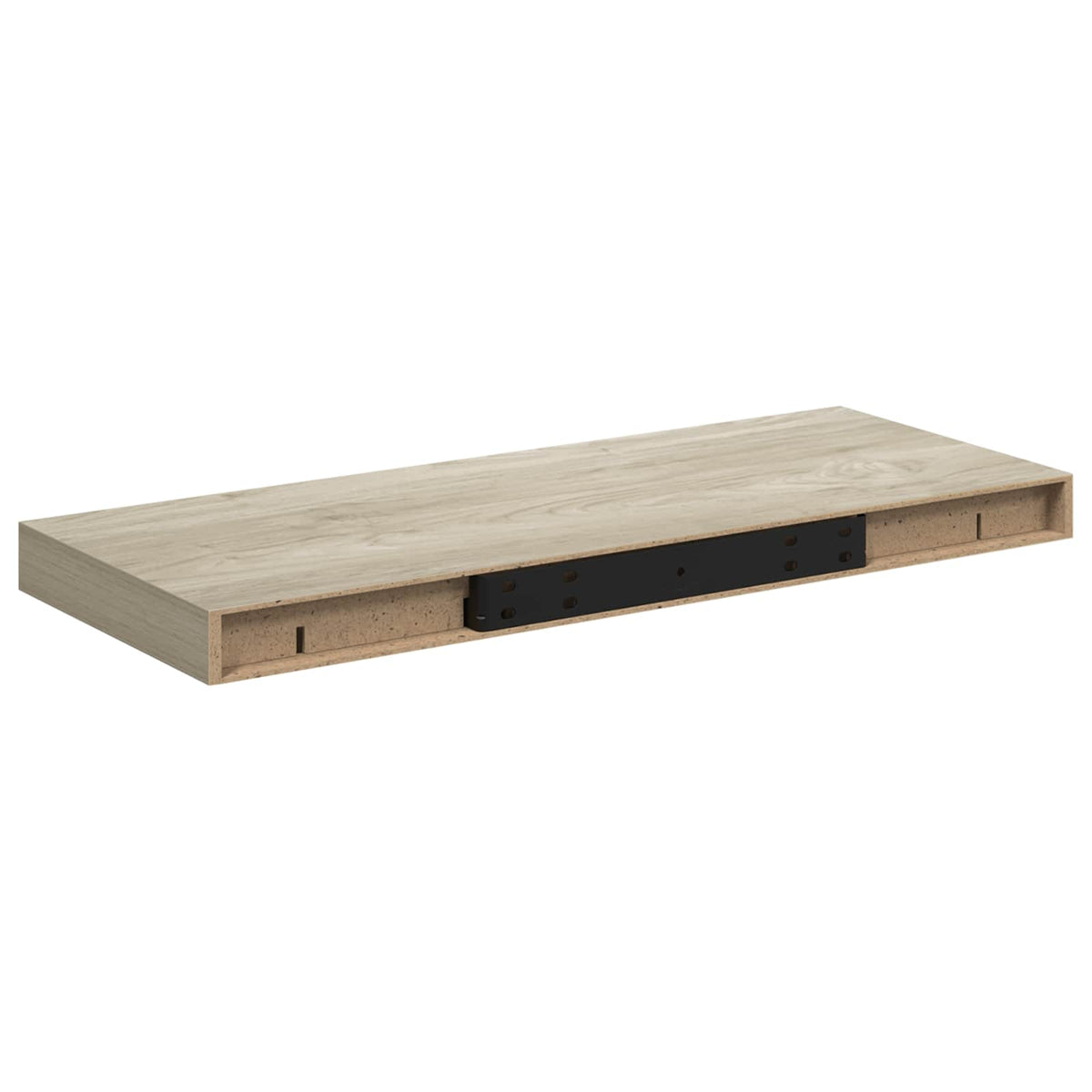 Schwebende Wandregale 2 Stk. Eichefarben 60x23,5x3,8cm MDF