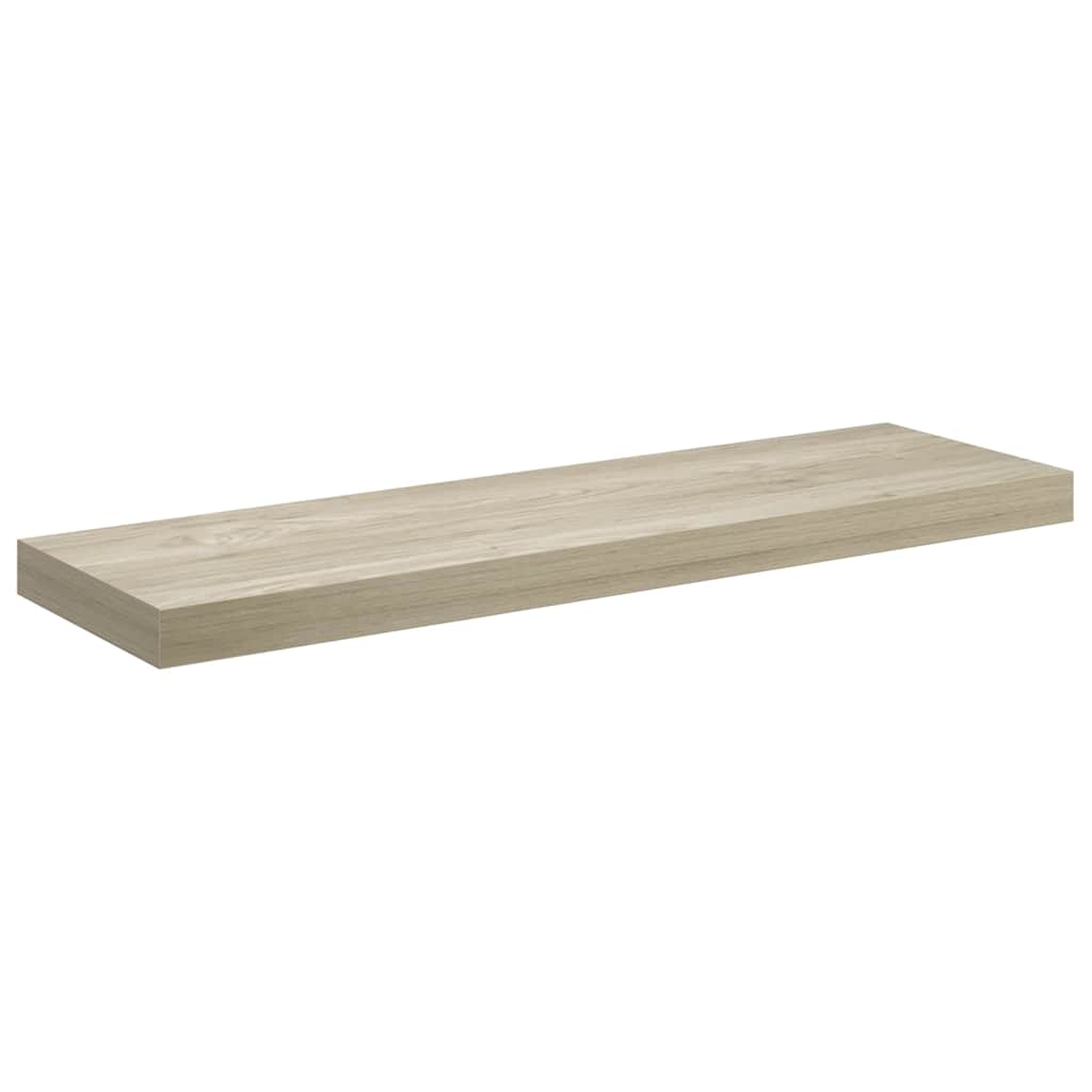 Schweberegale 4 Stk. Eiche-Optik 80x23,5x3,8 cm MDF