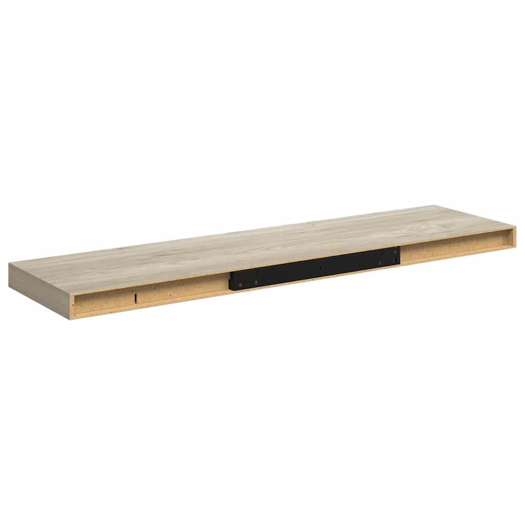 Schweberegal Eichen-Optik 90x23,5x3,8 cm MDF