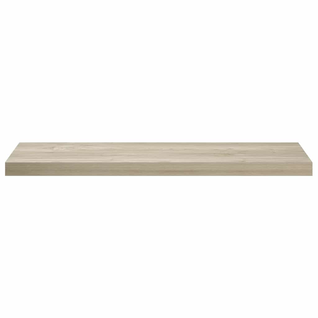 Schweberegale 2 Stk. Eichen-Optik 90x23,5x3,8 cm MDF