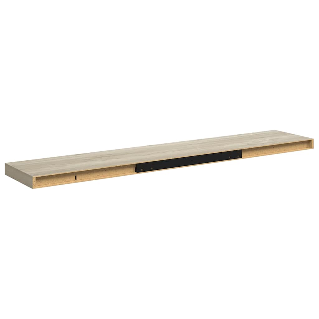 Schweberegal Eichen-Optik 120x23,5x3,8 cm MDF