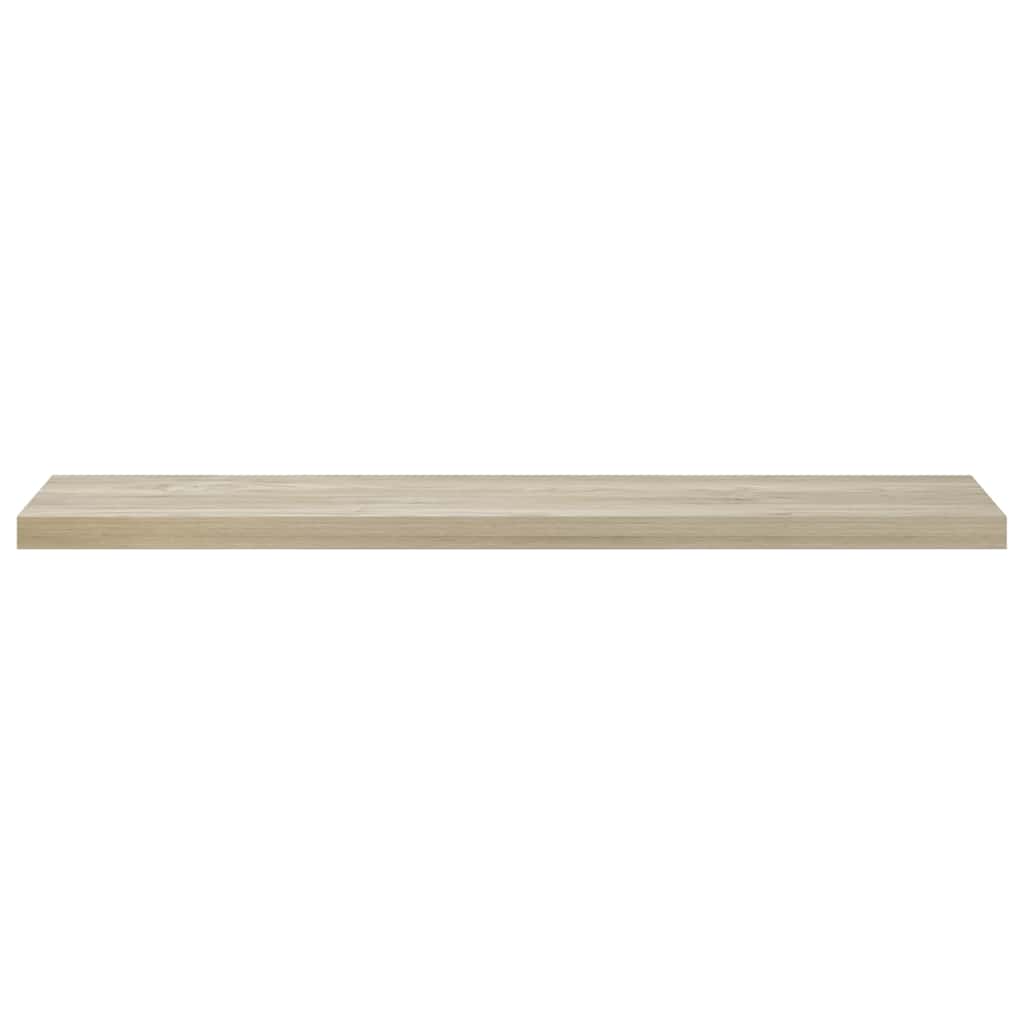 Schwebende Wandregale 2 Stk. Eichefarben 120x23,5x3,8 cm MDF