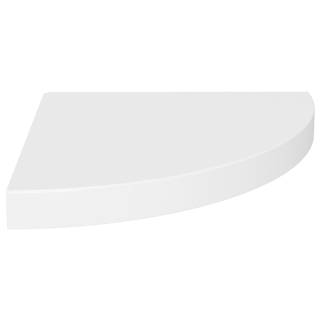 Schwebende Eckregale 2 Stk. Weiß 35x35x3,8 cm MDF