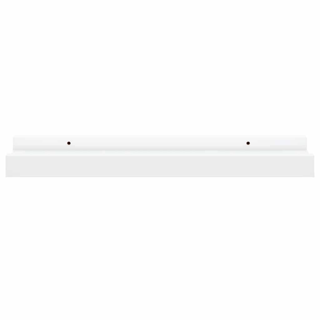 Bilderleisten 2 Stk. Weiß 40x9x3 cm MDF