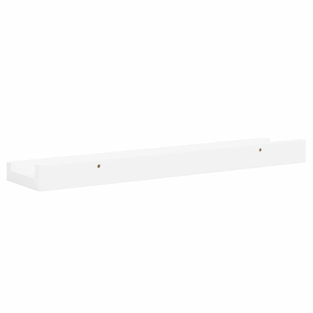 Bilderleisten 2 Stk. Weiß 40x9x3 cm MDF