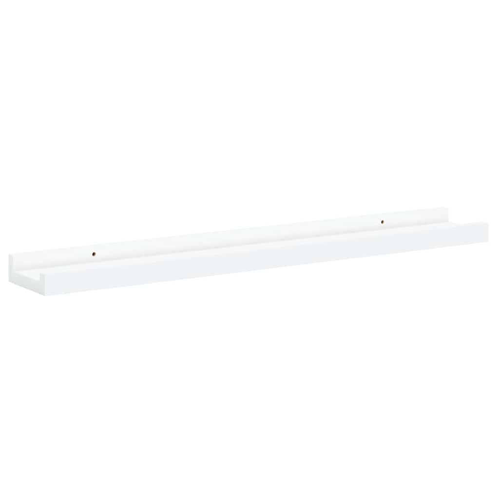 Bilderleisten 2 Stk. Weiß 60x9x3 cm MDF