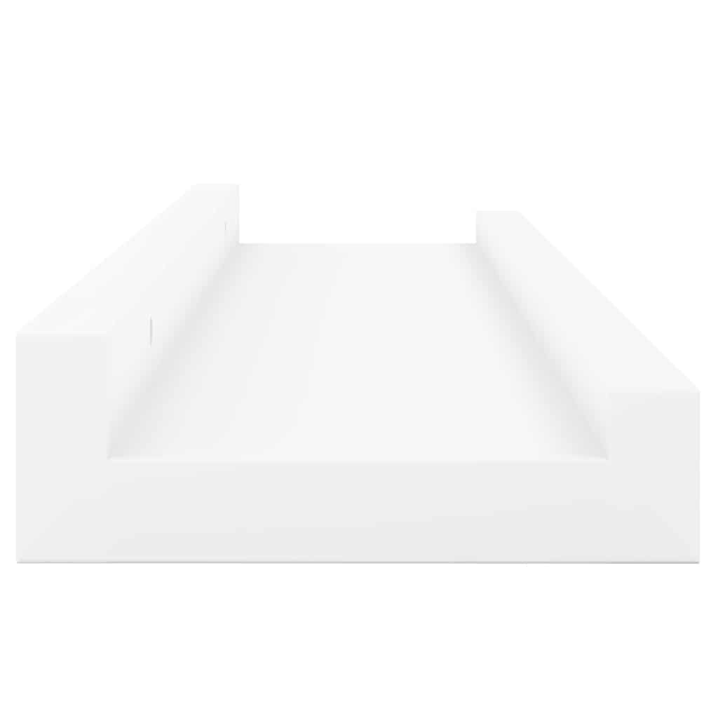 Bilderleisten 2 Stk. Weiß 60x9x3 cm MDF
