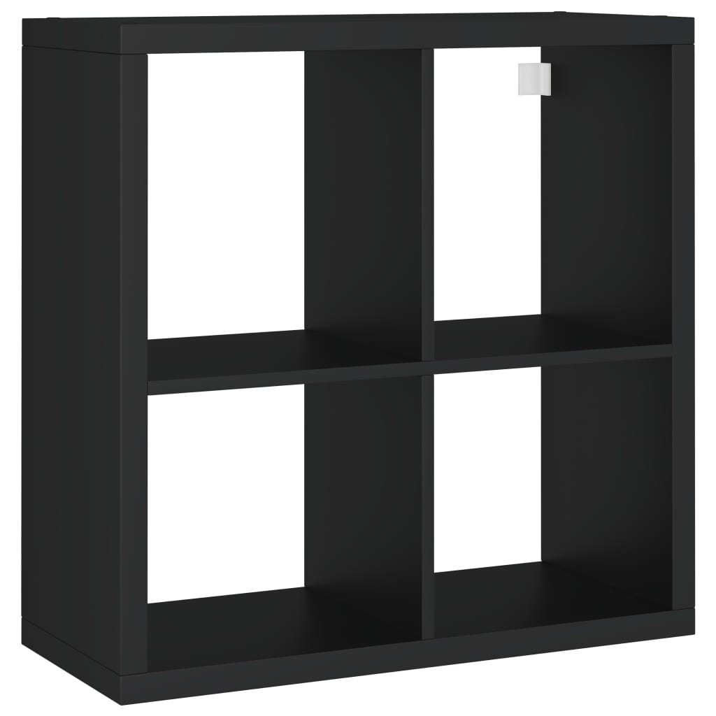 Würfelregal Schwarz 69,5x29,5x69,5 cm MDF
