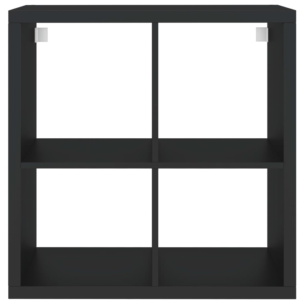 Würfelregal Schwarz 69,5x29,5x69,5 cm MDF