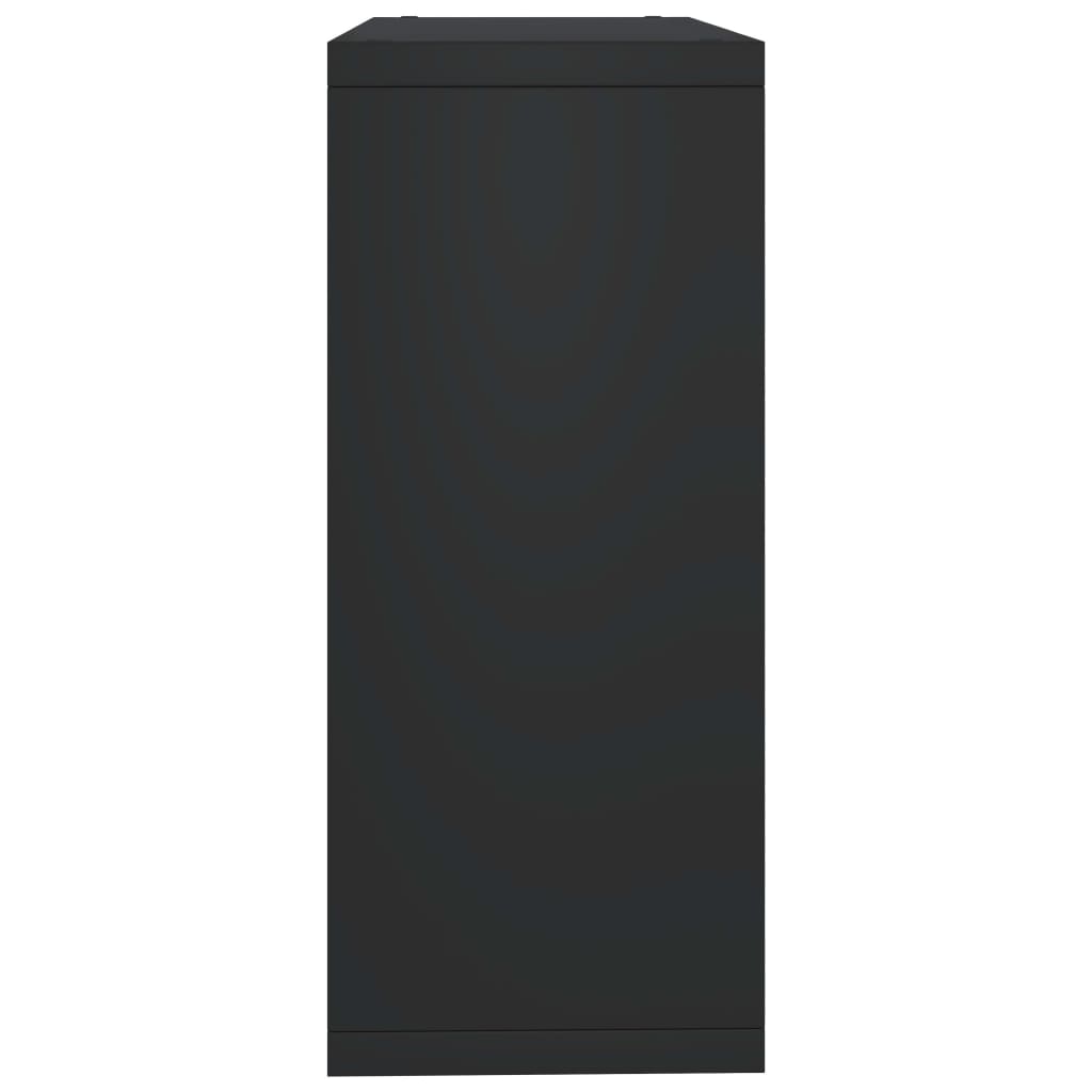 Würfelregal Schwarz 69,5x29,5x69,5 cm MDF