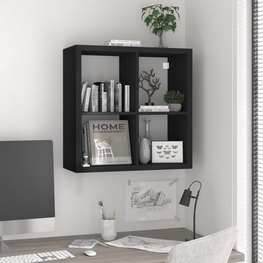 Würfelregal Schwarz 69,5x29,5x69,5 cm MDF