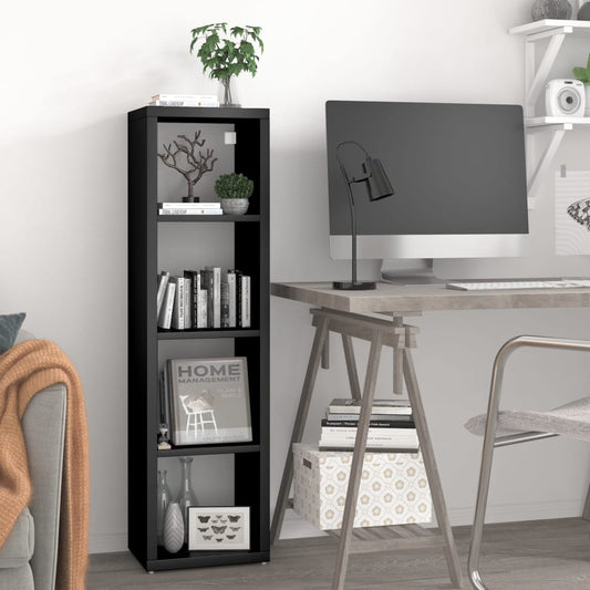 Würfelregal Schwarz 37x29,5x134,5 cm MDF