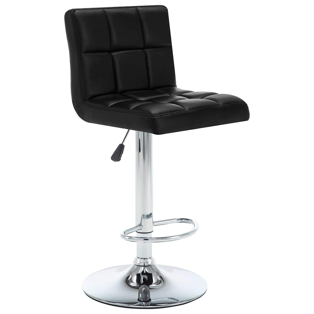Barhocker 2 Stk. Schwarz Kunstleder