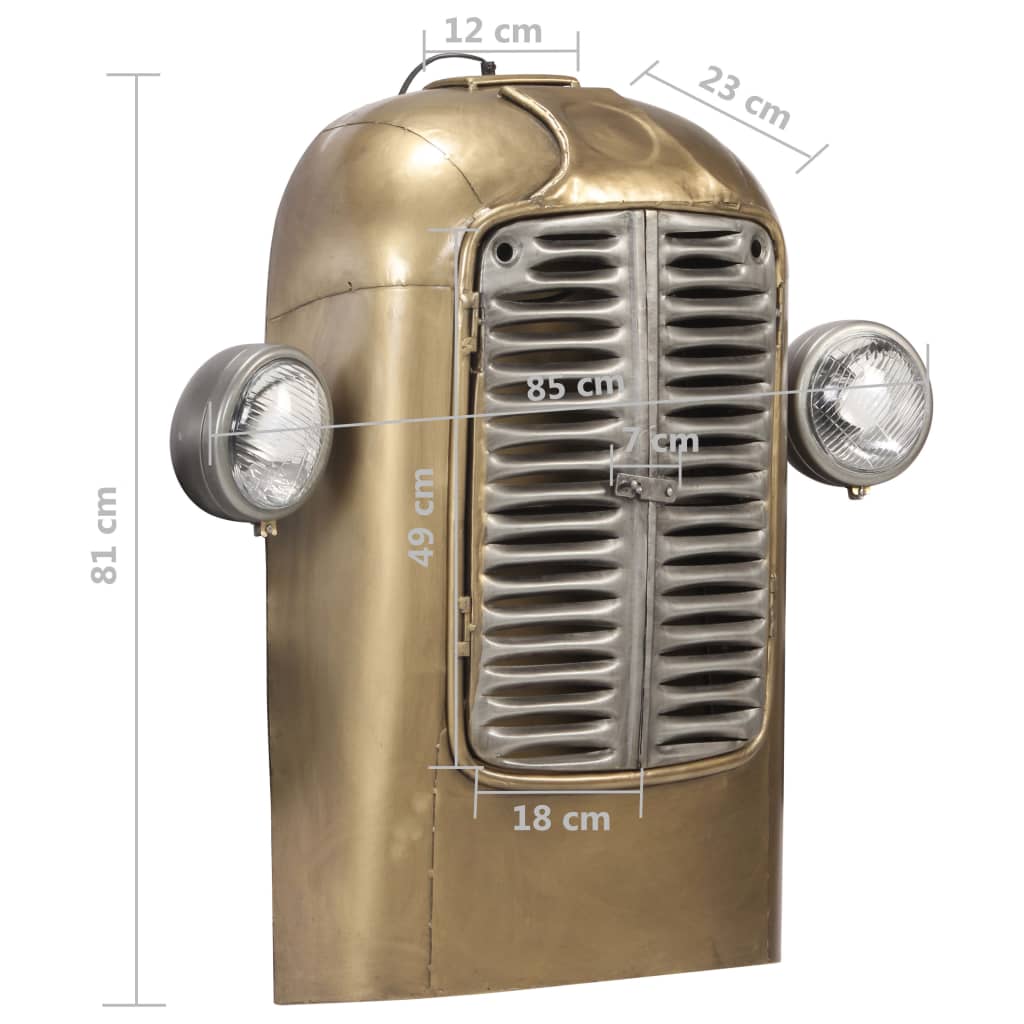 Wandlampe im Traktor-Design Eisen