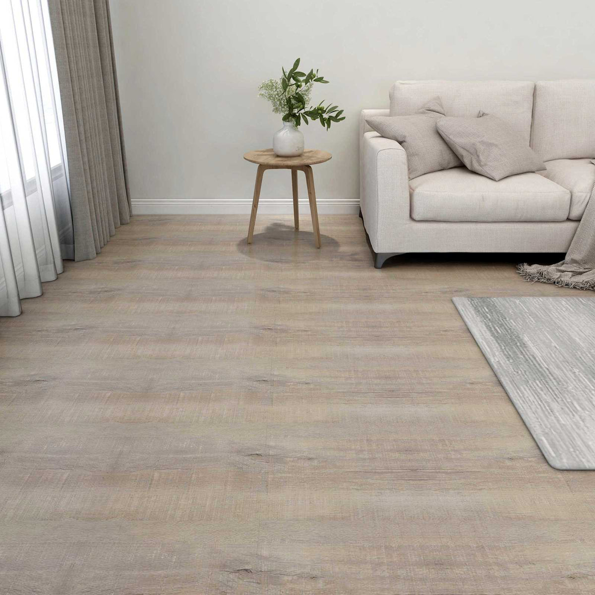 Bodenplanken Taupe 5,11 m² 55 Stk. PVC