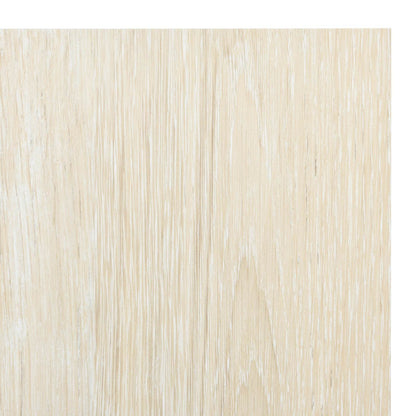 Bodenplanken Weiß und Beige 5,11 m² 55 Stk. PVC