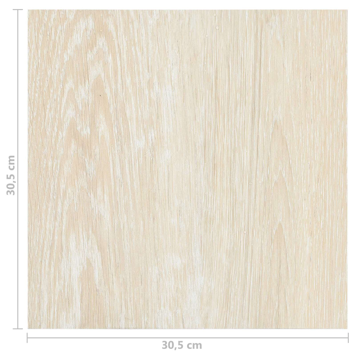 Bodenplanken Weiß und Beige 5,11 m² 55 Stk. PVC