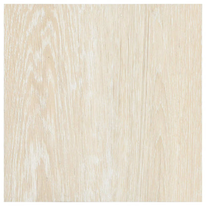 Bodenplanken Weiß und Beige 5,11 m² 55 Stk. PVC