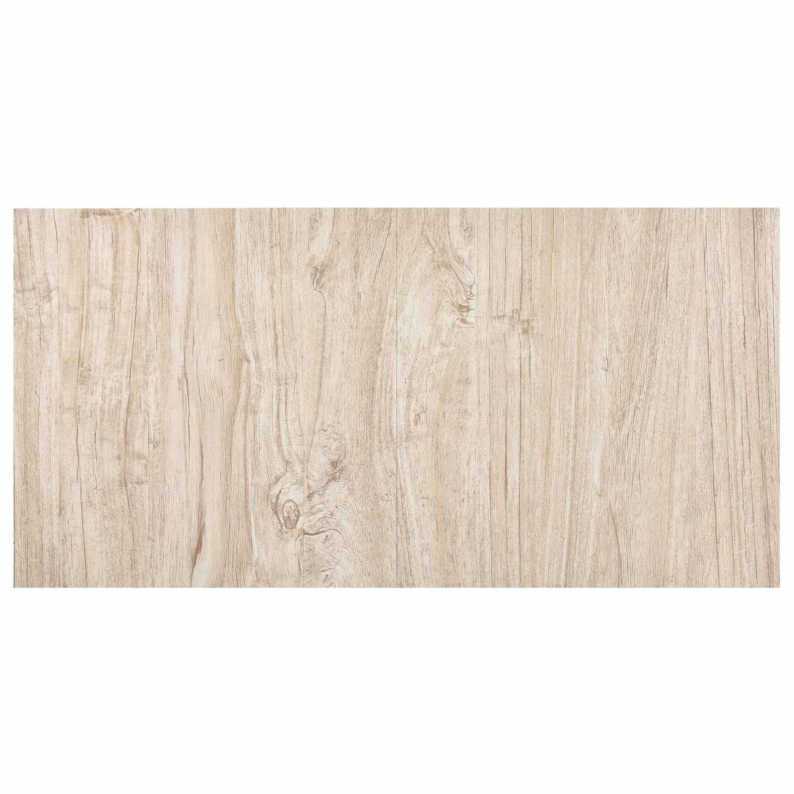 Bodenplanken Weiß und Holzfarbe 5,11 m² 55 Stk. PVC
