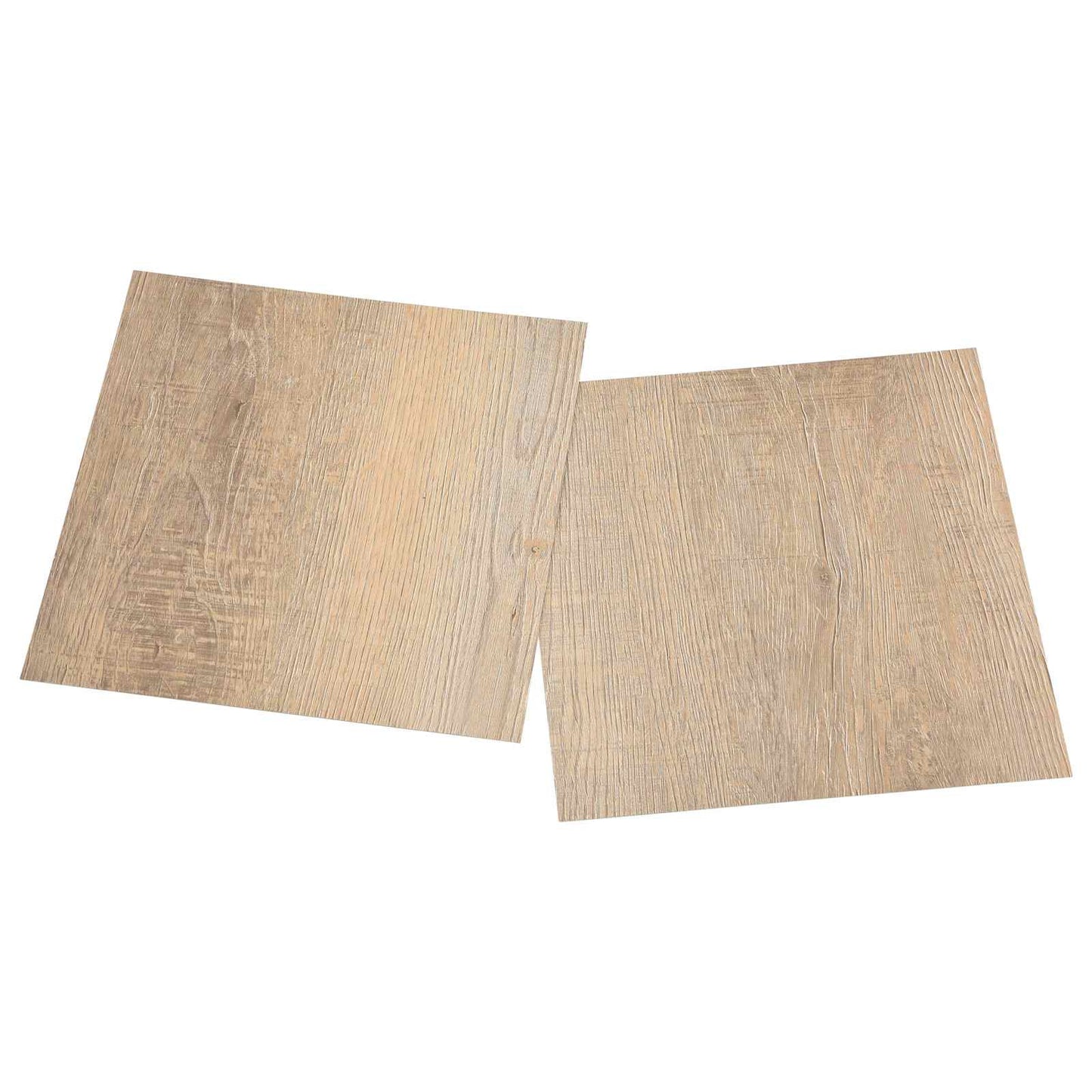 Bodenplanken Hellgrau, Dunkelbraun 5,11 m² 55 Stk. PVC