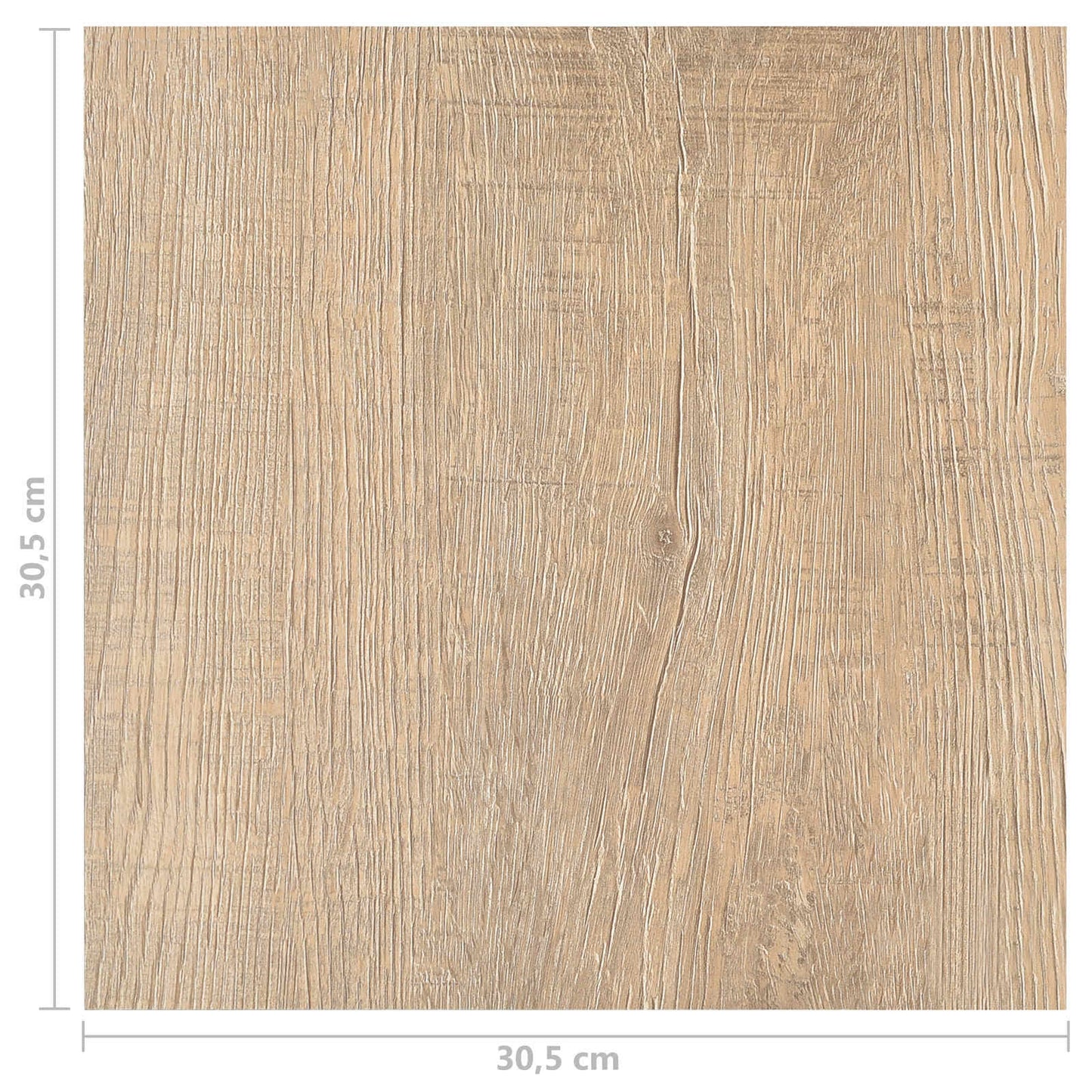 Bodenplanken Hellgrau, Dunkelbraun 5,11 m² 55 Stk. PVC