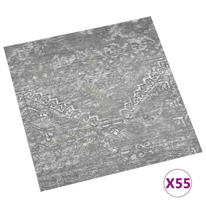 Bodenplanken Betongrau 5,11 m² 55 Stk. PVC