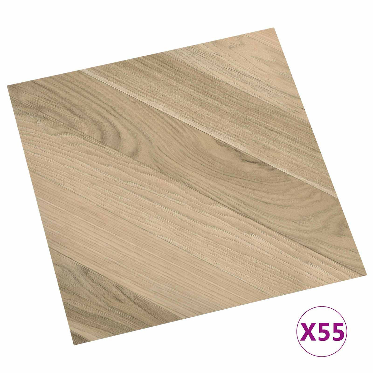 Bodenplanken Braun 5,11 m² 55 Stk. PVC