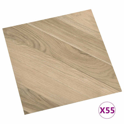 Bodenplanken Braun 5,11 m² 55 Stk. PVC