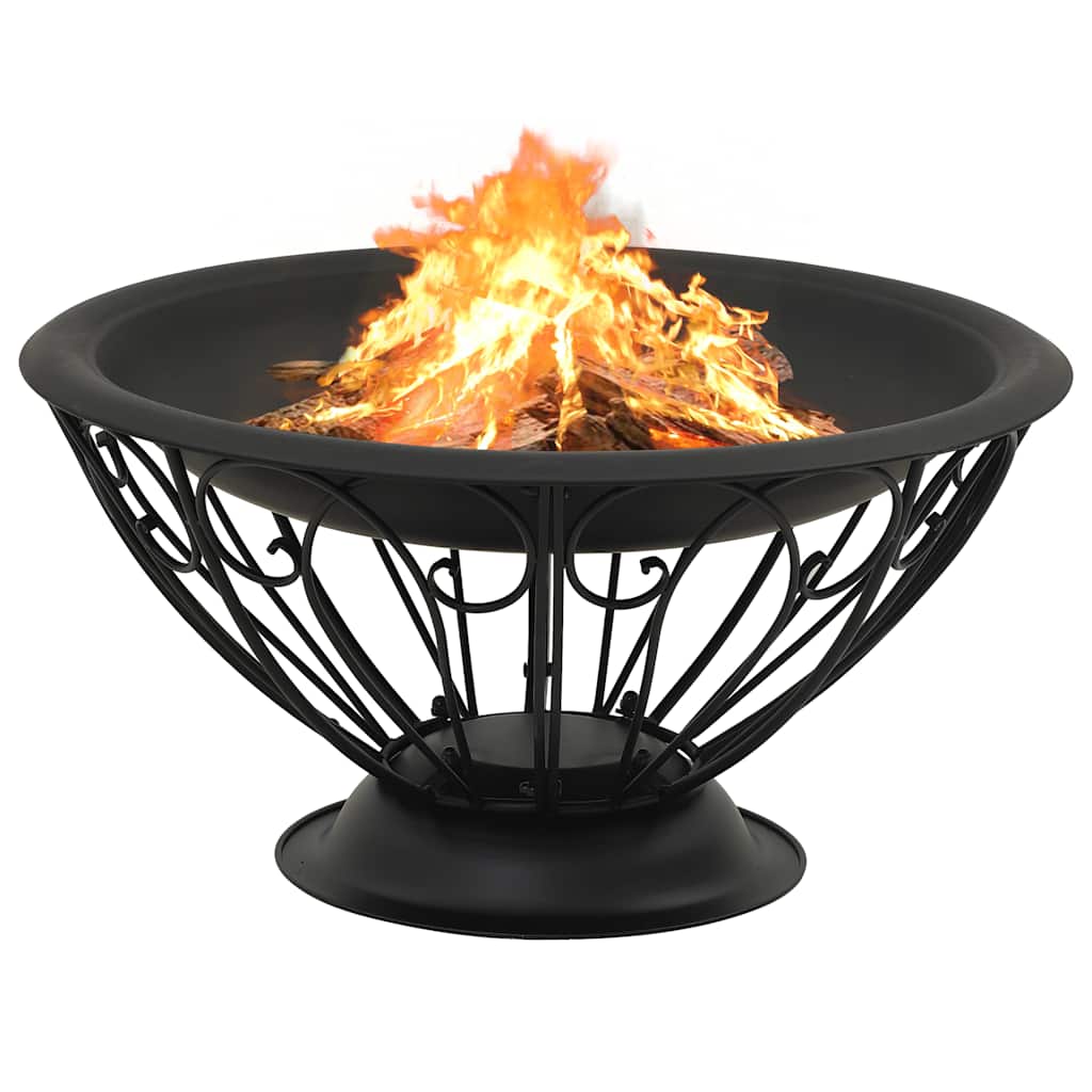 Feuerstelle mit Schürhaken 75 cm XXL Stahl