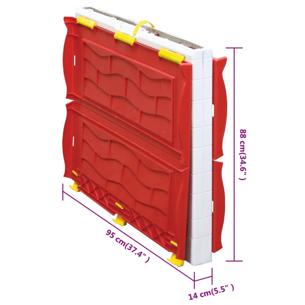 Cabane pliable pour enfants avec porte et fenêtres fonctionnelles