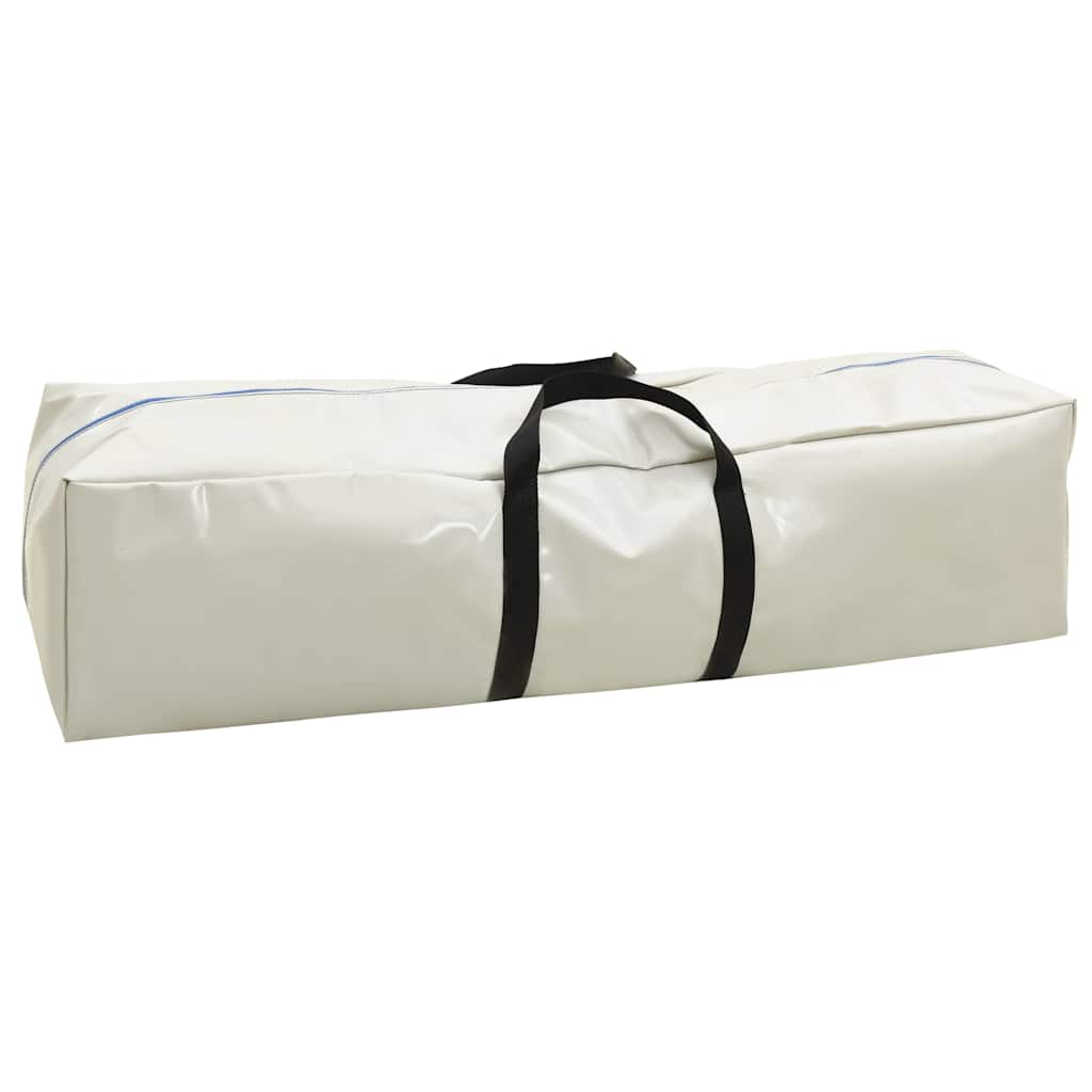 Aufblasbare Gymnastikmatte mit Pumpe 500x100x15 cm PVC Blau