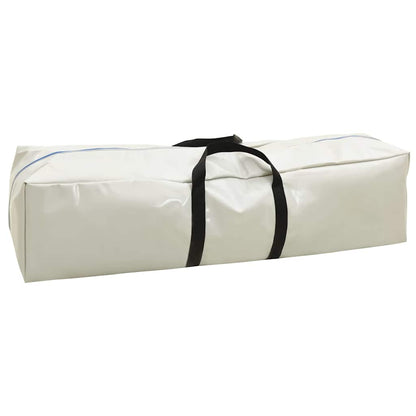 Aufblasbare Gymnastikmatte mit Pumpe 500x100x15 cm PVC Blau