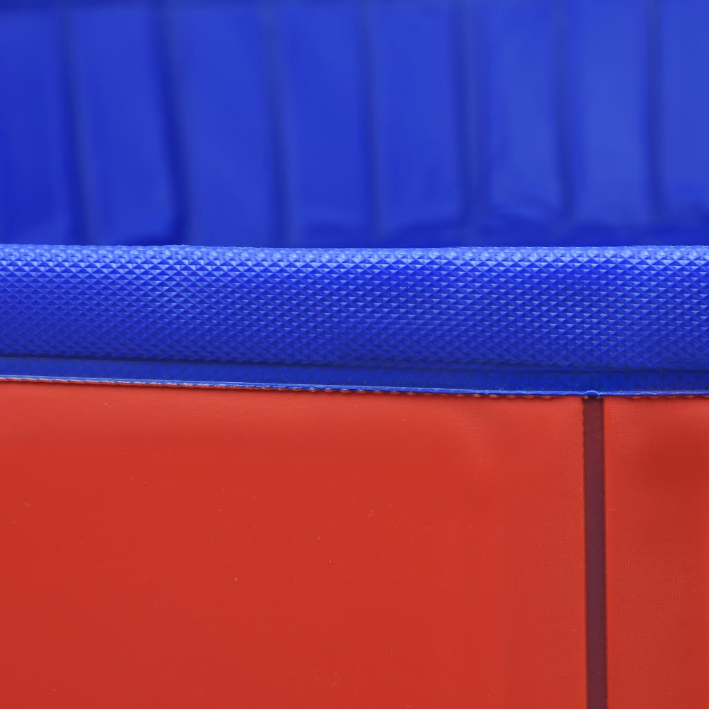Dog Pool Foldable Red 200x30 cm PVC