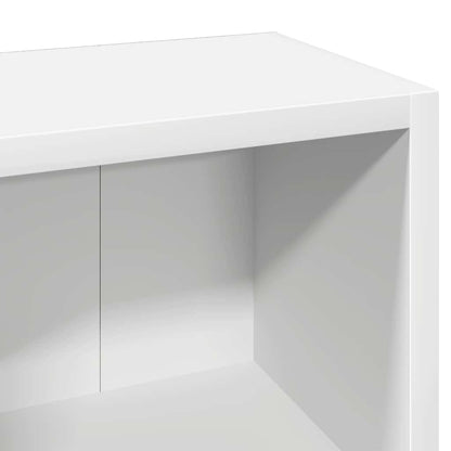 CD-Regale 2 Stk. Weiß 21x16x93,5 cm Holzwerkstoff