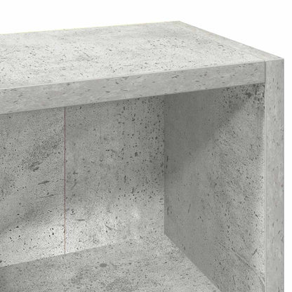 CD-Regale 2 Stk. Betongrau 21x16x93,5 cm Holzwerkstoff