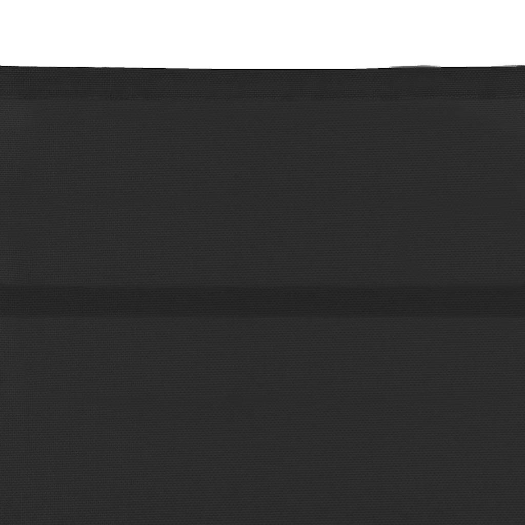 Sonnenliege Textilene und Aluminium Schwarz