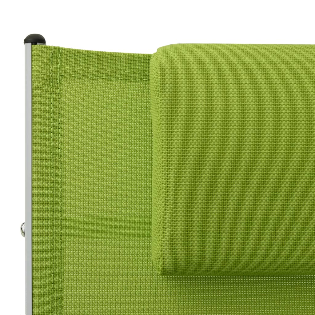 Sonnenliege mit Kissen Textiline Grün